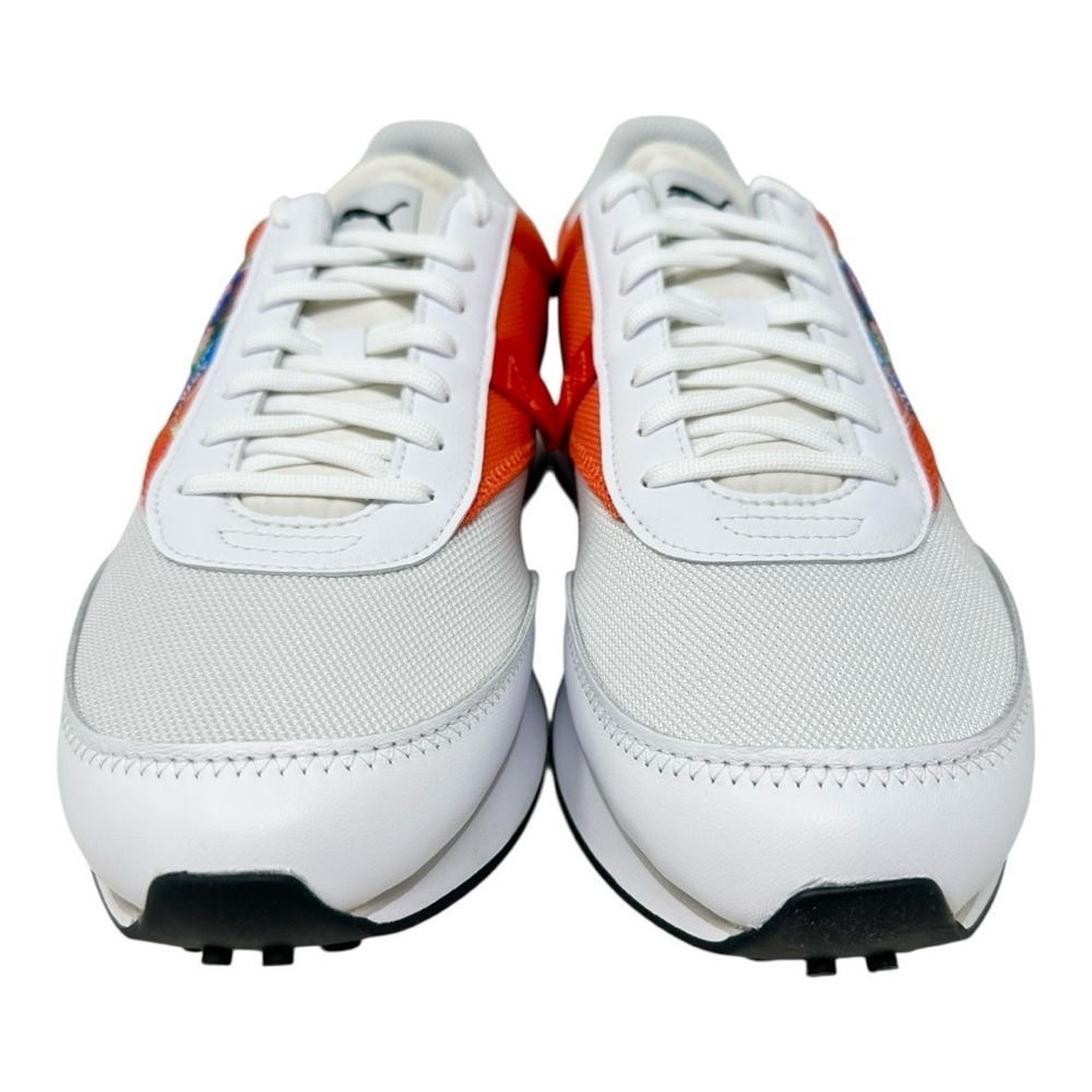 Puma Men’s Future Rider INTL Game 37597101 White/Tigerlily Size 10 - Picture 2 of 9